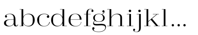Arshila Light Expanded Font LOWERCASE