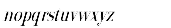 Arshila Medium Condensed Italic Font LOWERCASE