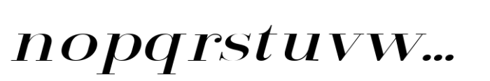 Arshila Medium Expanded Italic Font LOWERCASE