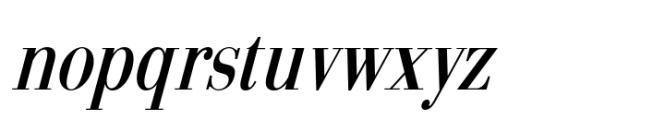 Arshila Medium Italic Condensed Font LOWERCASE