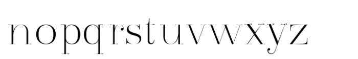 Arshila Thin Font LOWERCASE