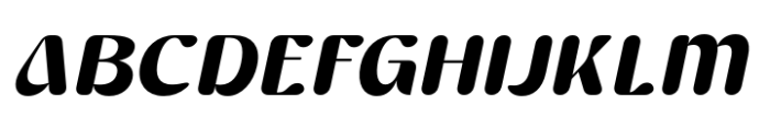 Arshine Rounded Italic Font UPPERCASE