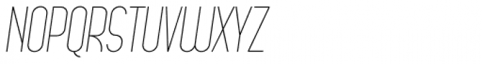 Arsinoe Thin Italic Font UPPERCASE