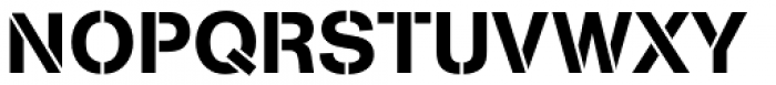Arston Stencil EF Font UPPERCASE