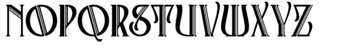 Art Nouveco Font UPPERCASE