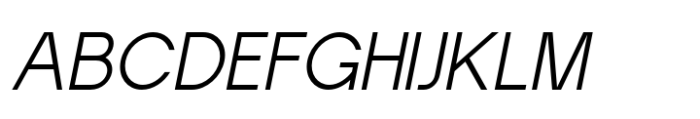 Artavion Light Oblique Font UPPERCASE
