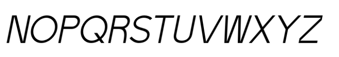 Artavion Light Oblique Font UPPERCASE