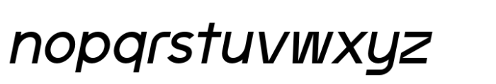Artavion Medium Oblique Font LOWERCASE