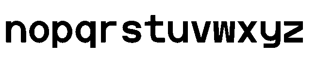 Artavion Mono Bold Font LOWERCASE
