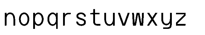 Artavion Mono Light Font LOWERCASE
