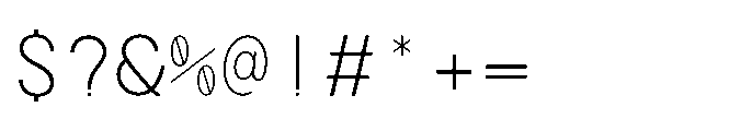 Artavion Mono Thin Font OTHER CHARS