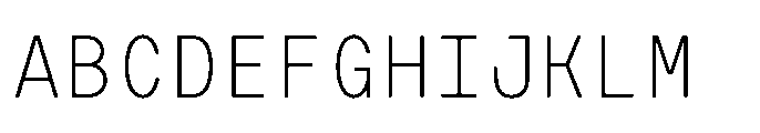 Artavion Mono Thin Font UPPERCASE
