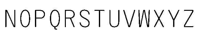 Artavion Mono Thin Font UPPERCASE