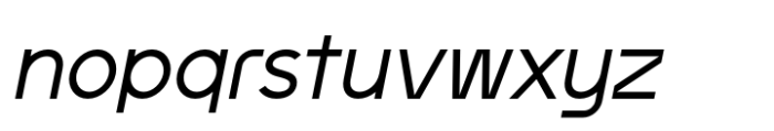 Artavion Oblique Font LOWERCASE