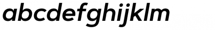 Artegra Sans Alt SemiBold Italic Font LOWERCASE