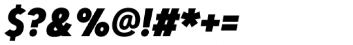 Artegra Sans Condensed Alt ExtraBold Italic Font OTHER CHARS
