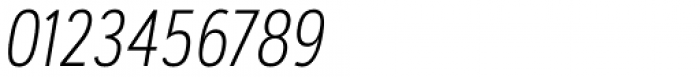 Artegra Sans Condensed Alt ExtraLight Italic Font OTHER CHARS