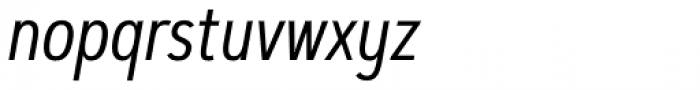 Artegra Sans Condensed Alt Regular Italic Font LOWERCASE