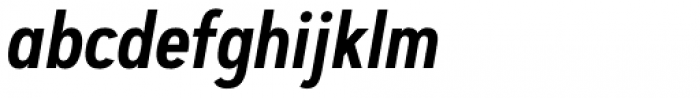 Artegra Sans Condensed Alt SemiBold Italic Font LOWERCASE