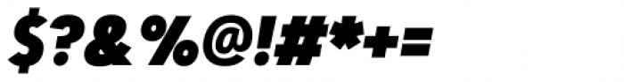 Artegra Sans Condensed Black Italic Font OTHER CHARS