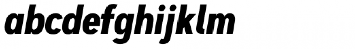 Artegra Sans Condensed Bold Italic Font LOWERCASE