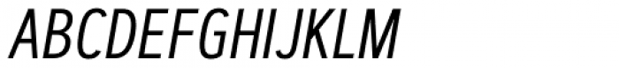 Artegra Sans Condensed Regular Italic Font UPPERCASE