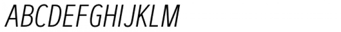 Artegra Sans Condensed SC ExtraLight Italic Font LOWERCASE