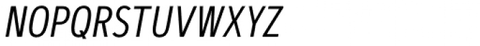 Artegra Sans Condensed SC Light Italic Font LOWERCASE