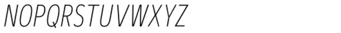 Artegra Sans Condensed SC Thin Italic Font LOWERCASE