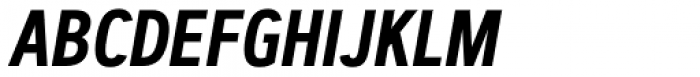 Artegra Sans Condensed SemiBold Italic Font UPPERCASE