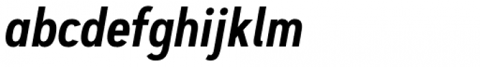 Artegra Sans Condensed SemiBold Italic Font LOWERCASE