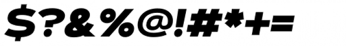 Artegra Sans Extended Alt Black Italic Font OTHER CHARS