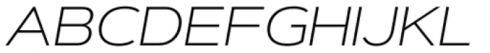 Artegra Sans Extended Alt ExtraLight Italic Font UPPERCASE