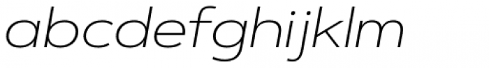 Artegra Sans Extended Alt ExtraLight Italic Font LOWERCASE