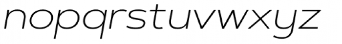 Artegra Sans Extended Alt ExtraLight Italic Font LOWERCASE