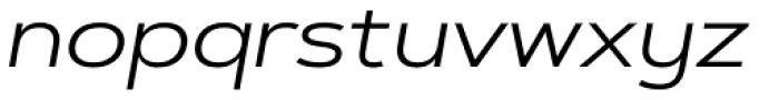 Artegra Sans Extended Alt Regular Italic Font LOWERCASE