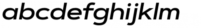 Artegra Sans Extended Alt SemiBold Italic Font LOWERCASE