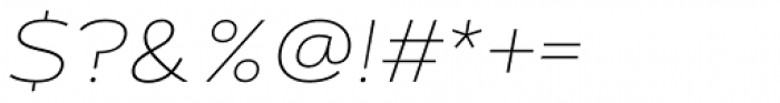 Artegra Sans Extended Alt Thin Italic Font OTHER CHARS
