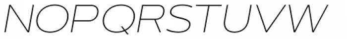 Artegra Sans Extended Alt Thin Italic Font UPPERCASE