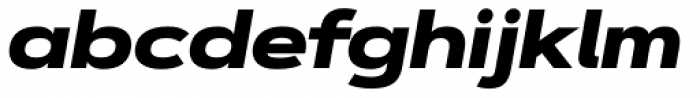 Artegra Sans Extended Black Italic Font LOWERCASE