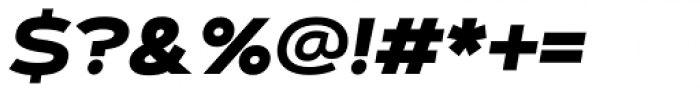 Artegra Sans Extended ExtraBold Italic Font OTHER CHARS