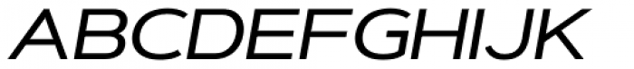 Artegra Sans Extended Medium Italic Font UPPERCASE