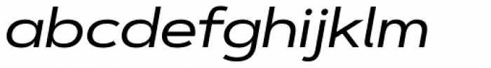 Artegra Sans Extended Medium Italic Font LOWERCASE