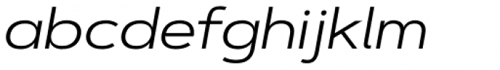 Artegra Sans Extended Regular Italic Font LOWERCASE