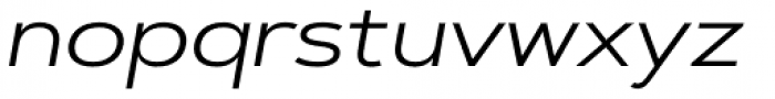 Artegra Sans Extended Regular Italic Font LOWERCASE