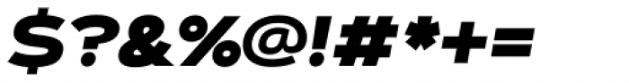 Artegra Sans Extended SC Black Italic Font OTHER CHARS