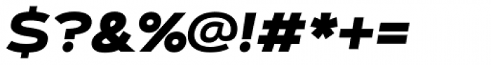 Artegra Sans Extended SC ExtraBold Italic Font OTHER CHARS