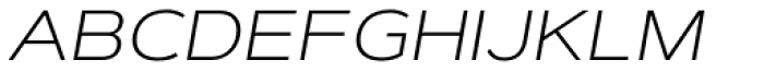 Artegra Sans Extended SC ExtraLight Italic Font LOWERCASE