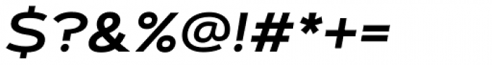 Artegra Sans Extended SC SemiBold Italic Font OTHER CHARS