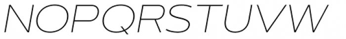 Artegra Sans Extended SC Thin Italic Font UPPERCASE